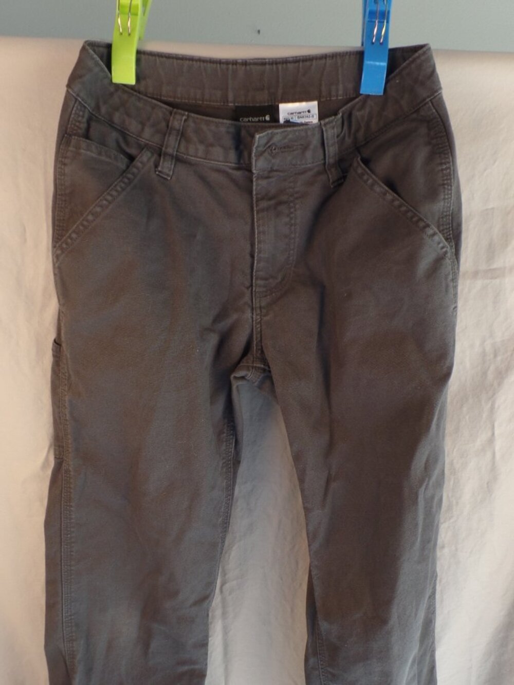 Boys Carhartt Jeans Size 12 BN8392-B Dark Gray Adjustable Waistband Excellent